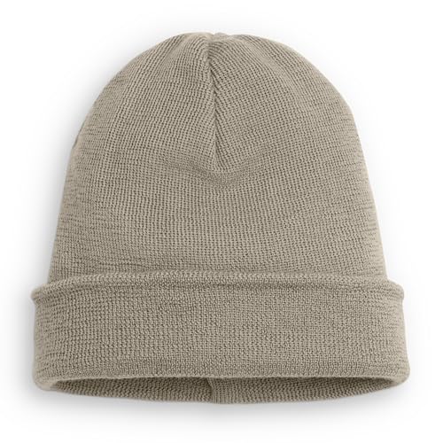 Ehrenkind® Kinder-Strickmütze | aus feinster Merino Schurwolle | Beige | Made in Germany | Unisex | Mütze Kinder | Mütze Jungen und Mädchen | Beanie | Ideal im Herbst und Winter