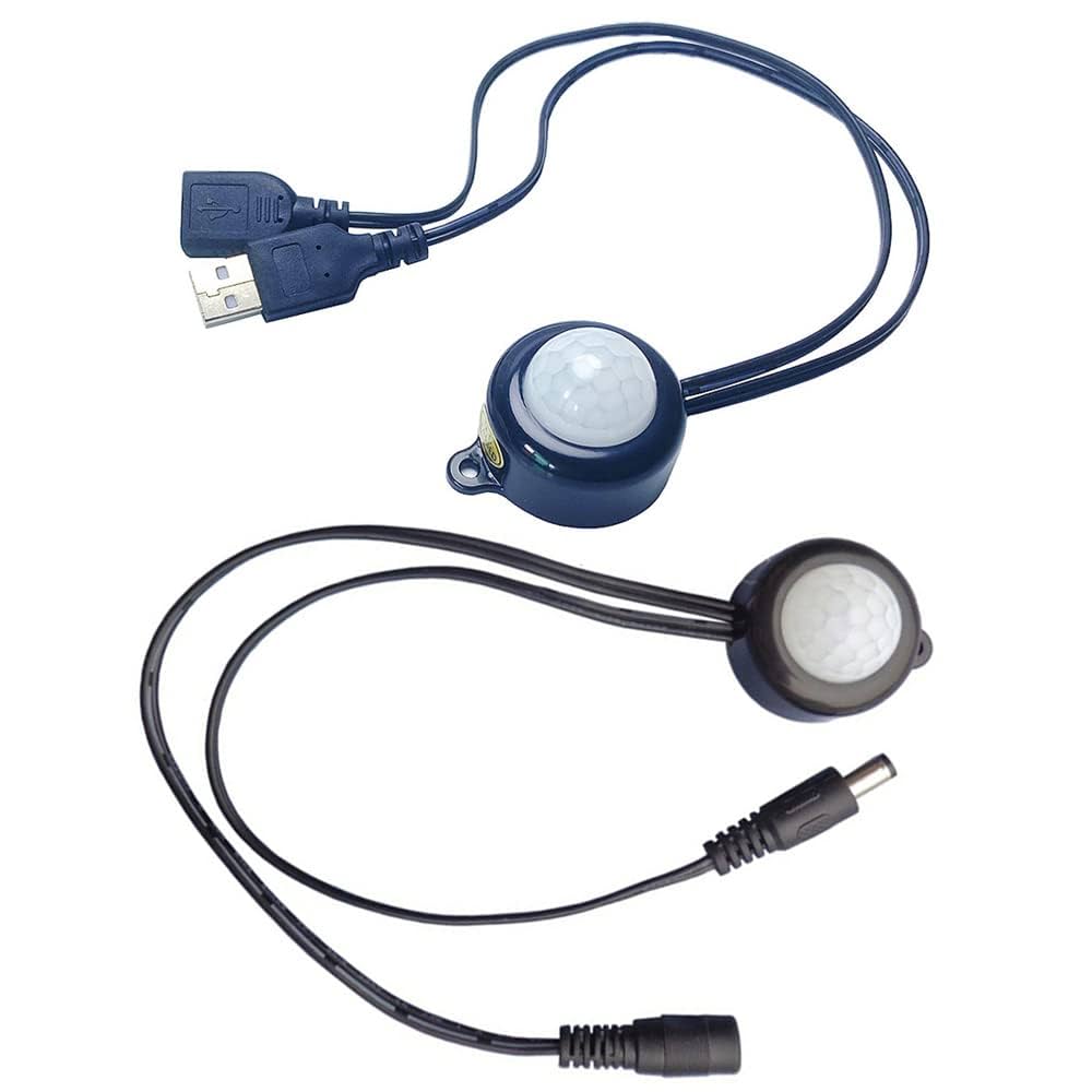 Amazon.co.jp: DC5-24V LED人感センサースイッチ 赤外線人感