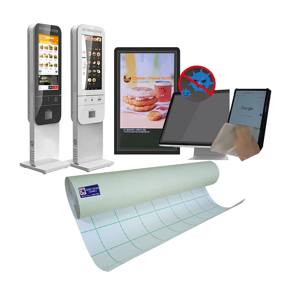 (Roll Size) Kiosks Touch Screen Display Tablet Hygiene Film Sanitary Monitor Copper Film Disinfection