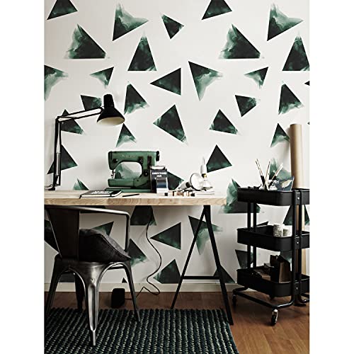 Papier peint auto-adhésif 250x250 cm mural Magic-Stick triangles sombres