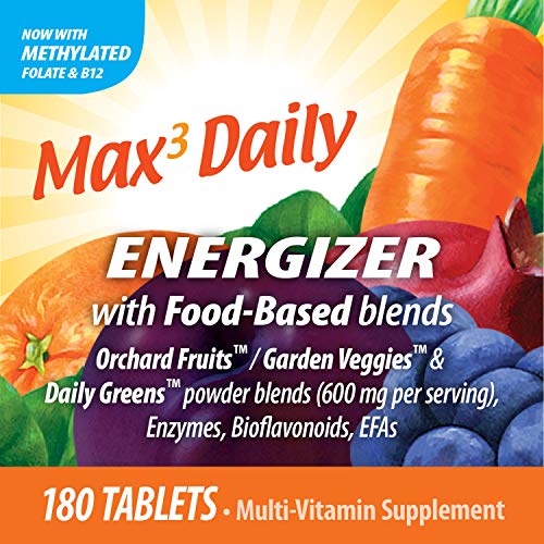 Nature's Way Alive! Max3 Potency Multivitamin, Antioxidants & High Potency B-Vitamins To Support Cellular Energy Metabolism*, 180 Tablets #TOP4