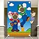 Party Dekoration Mario Brothers Gesicht Fotohintergrund Foto Stütze Banner Birthday 150 x 100 cm Hintergründe für Fotostudios Partybanner Party Supplies Mädchen Junge Kind Geburtstag