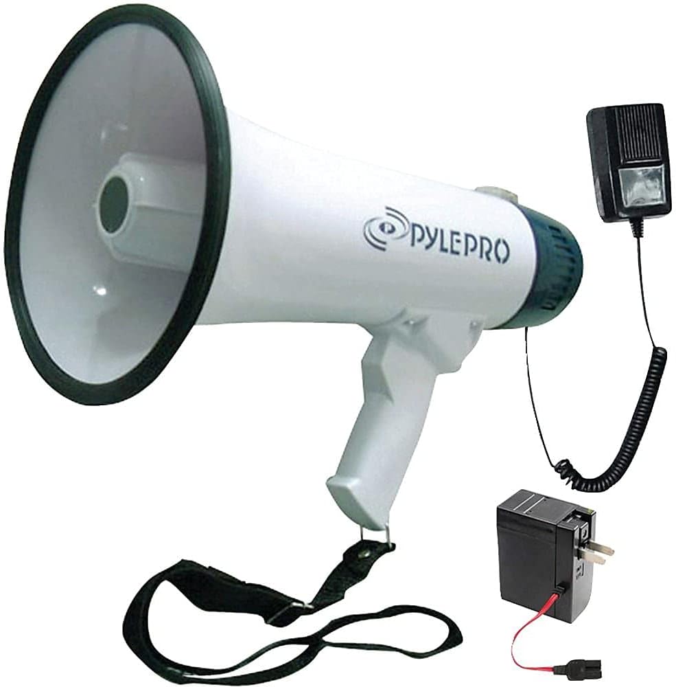Pyle PMP45R 40 W Professional Dynamic Megaphone w/Recording Function/Microphone