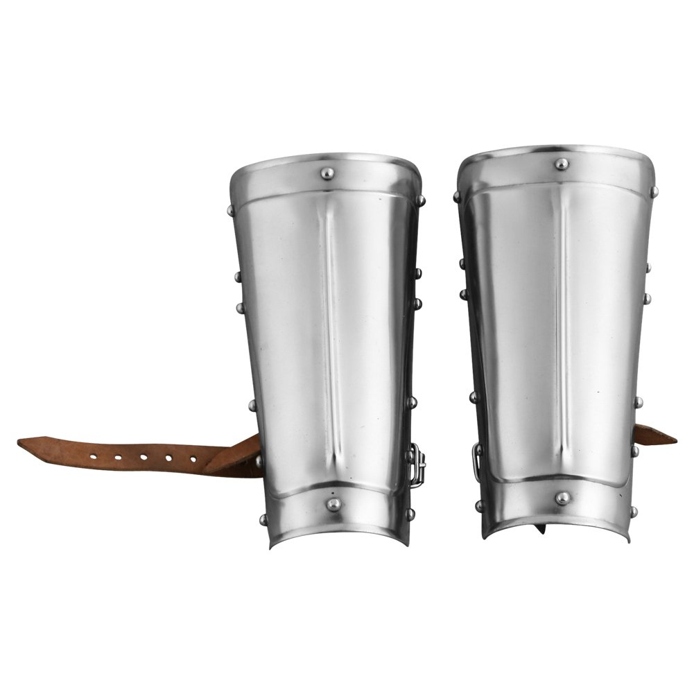 Medieval Pair of Leg Greaves Armor & Steel Arm Guards Set Viking LARP Accessories Functional Re-Enactment Knight Armoury Collectibles