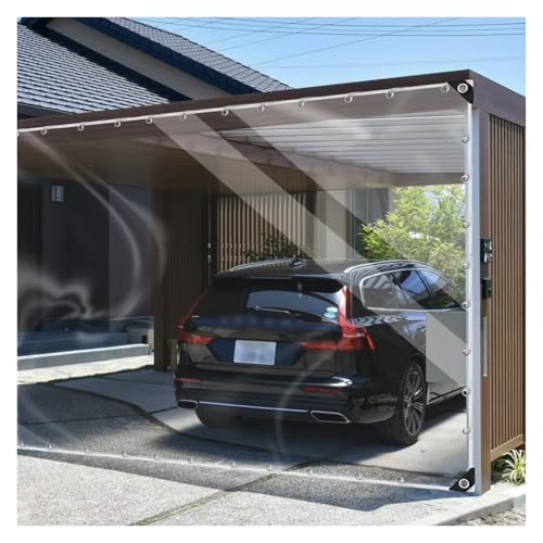 Lona impermeable de 6 x 2 m, resistente al desgarro, para uso en exteriores, ideal para techos, pabellones, cocheras, balcones, jardines, ojales incluidos