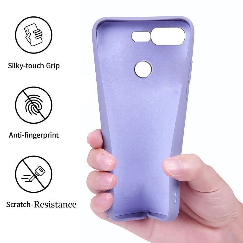 Image of A rtistque Liquid TPU Silicone Matte Shockproof Flexible Without Camera Protection Soft Back Cover Case for OnePlus 5t - Purple