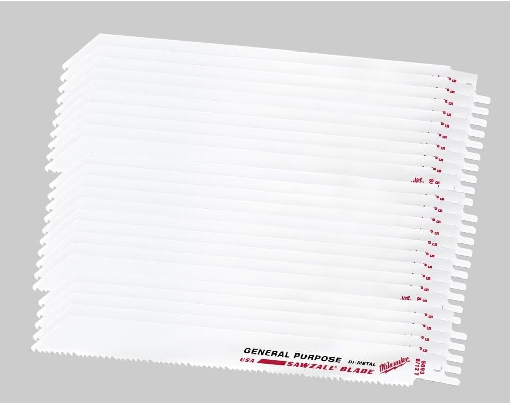Milwaukee Electric - 8IN 8/12 TPI SAWZALL BLADES 25PK