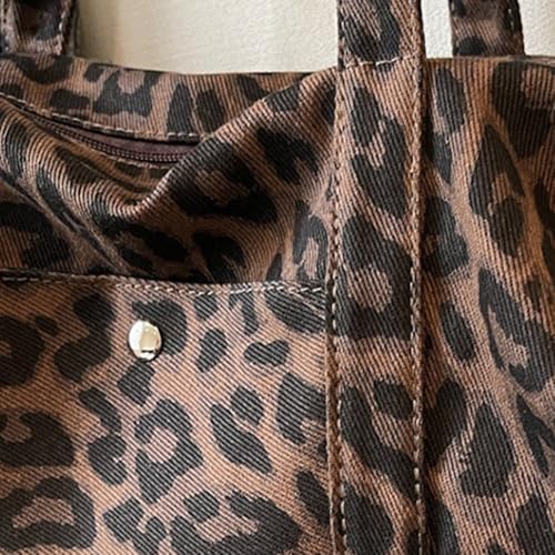 Sac bandoulière imprimé léopard pour trajets quotidiens et sorties plein air