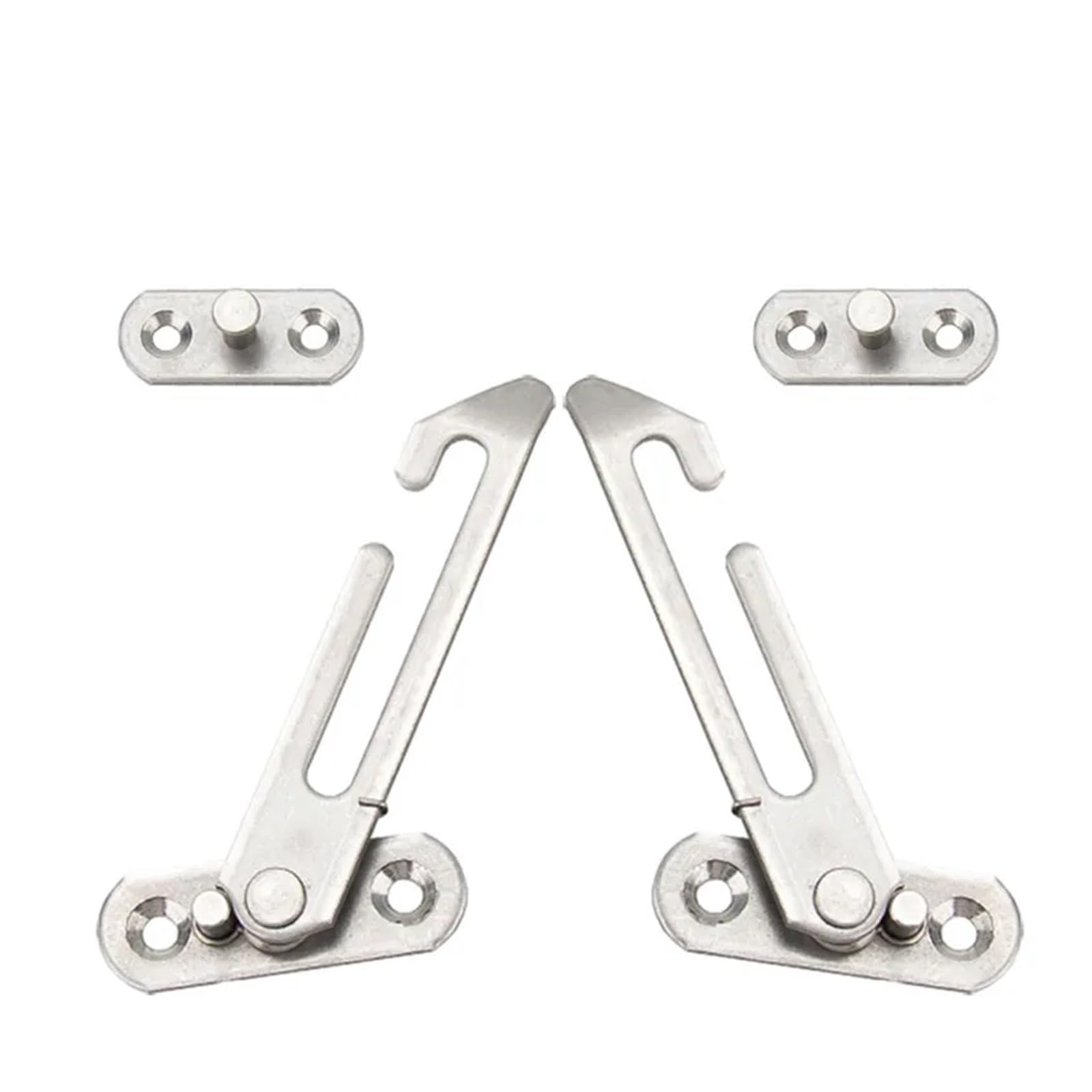 Ymuguegh One Color Left Window Wind Brace Hinge Glass Stopper Stainless Steel Safety Lock Buckle Sliding Door Bracket Strut Locator Hardware Part