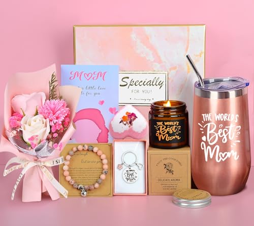 GEEKEO Cadeau Noel Maman, Coffret Cadeau Anniversaire Maman, Personnalisé Tasse à Café, Bougies Parfumées, Idee Cadeaux pour Meres Mamie Femme, Noël, Fete des Meres, Saint Valentin