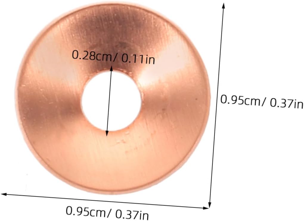 100pcs Copper Oil Drain Plug Washers for Automotive High Pressure Oil Tubes, Effective Leak Prevention and High Pressure Resistance Gaskets for DIY Projects and Maintenance