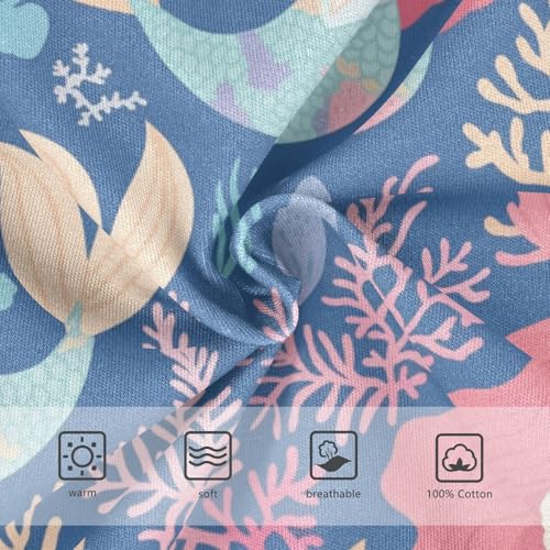 Wusikd Cute Mermaid Boys' Underwear Cotton Coral Reef Boys Briefs Soft Toddler Underwear 2T3