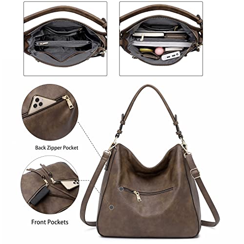 Image of lapsting Hobo Bags for Women Handbags Purse Ladies Boho Shoulder Bag Crossbody Purses Faux Leather