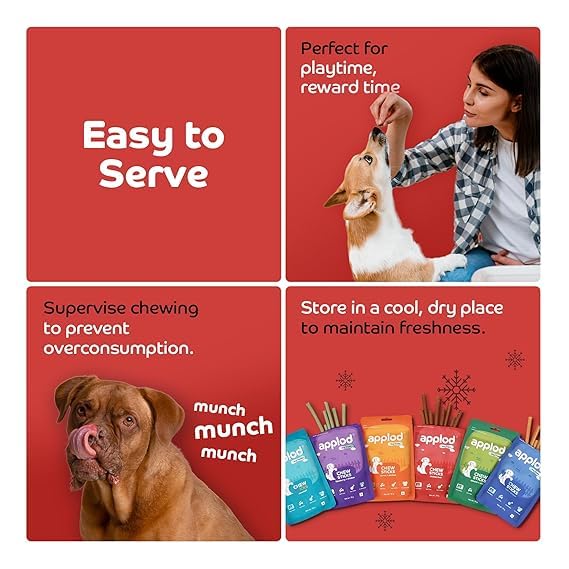 Image of Soft Chicken Liver Chew Sticks for Puppies, Adult & Senior Dogs | High-Protein Soft & Chewy Training Treats | Healthy Easy-to-Chew Dog Snacks | Pack of 2 | 70g x 2
