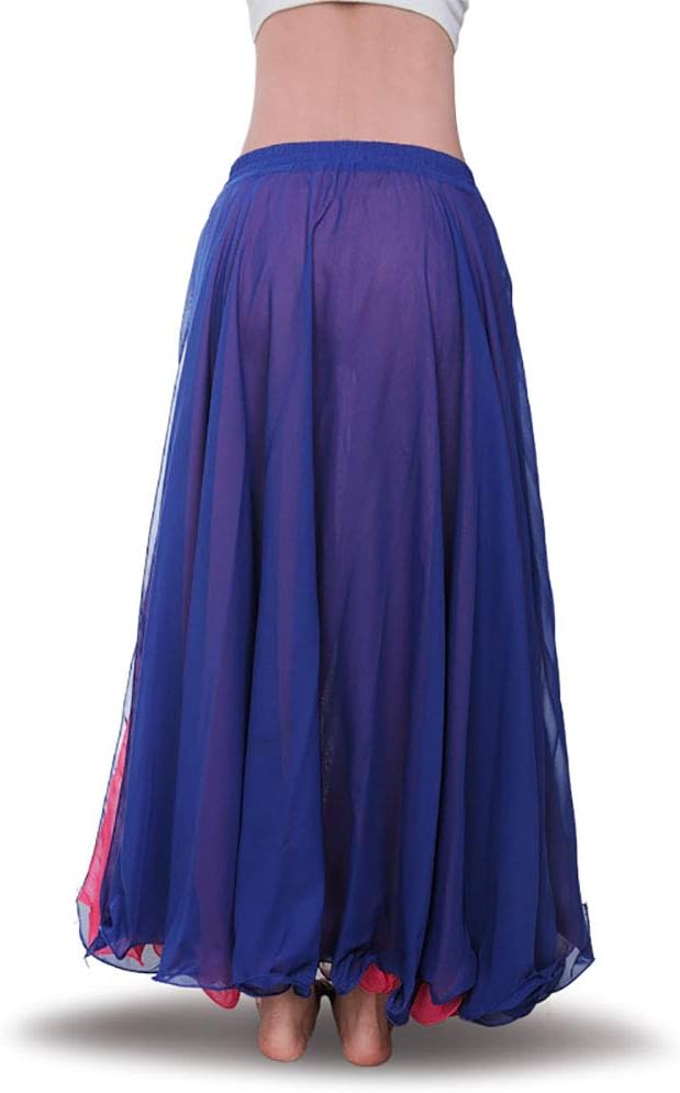 ROYAL SMEELA Chiffon Fairy Belly Dance Skirt Women Belly Dancing Costume Tribal Belly Dance Dress High Split, 10 Colors - Image 2