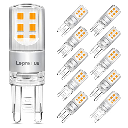 Lepro G9 LED Lampe, 3.8W 470 Lumen Glühbirne, Kein Flackern und 6000k Kaltweiß G9 LED Leuchtmittel Birne Ersatz 40W herkömmlichen Lampe, 300° Abstrahlwinkel, Nicht Dimmbar 5er Pack