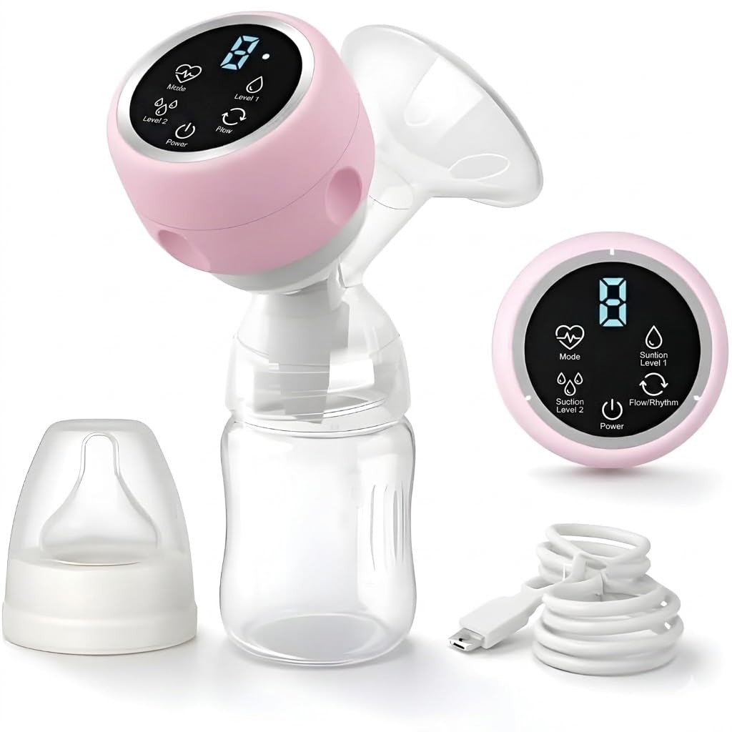 Luteti Electric Breast Pump, Wearable Breast Pump Hands Free Portable,4 Modes 9 Levels, Low Noise Painless Rechargeable Wireless Electrical-image-11