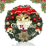 diy corona navidad corchos 【Bello diseño】Corona colgante que da un brillo muy bonito y crea un ambiente maravilloso para su familia. Joyería ideal para el empaquetado de lanternas y lámparas estándar, corona de Navidad.