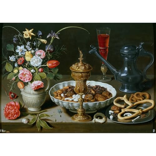 Impression giclée roulée nature morte 1611 pour décoration murale de salon
