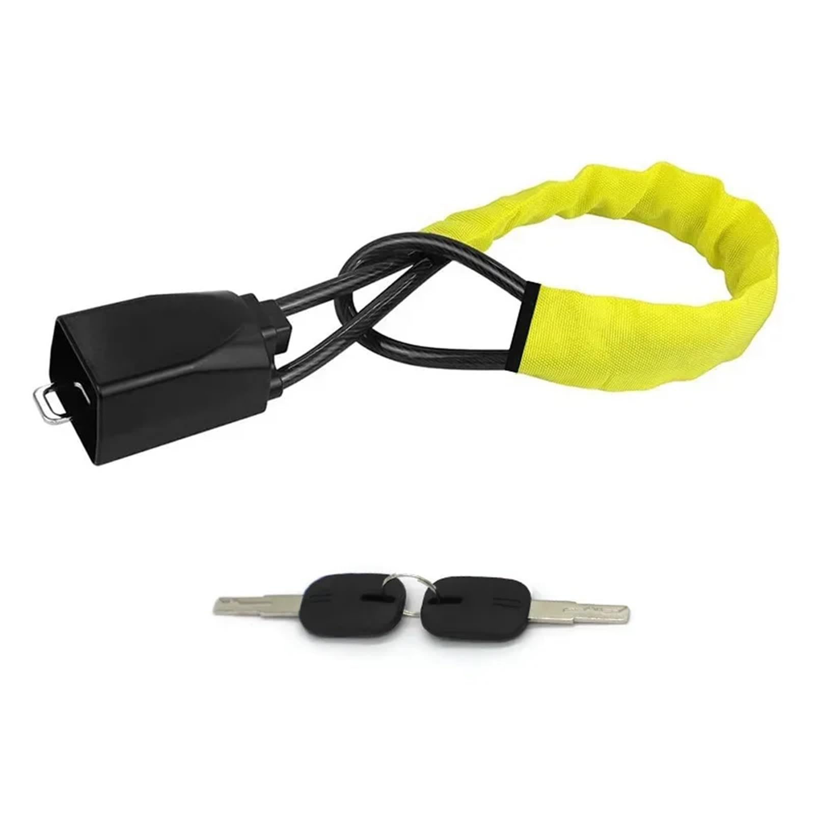 Câble antivol de volant voiture, boucle sécurité, accessoire for véhicule Pour Auto Petit Camping Car(Black)