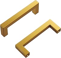 Vista 32 de Hickory Hardware - HH075326-BGB - Manija de la colección Skylight, 3 pulgadas de centro a centro, latón dorado cepillado.