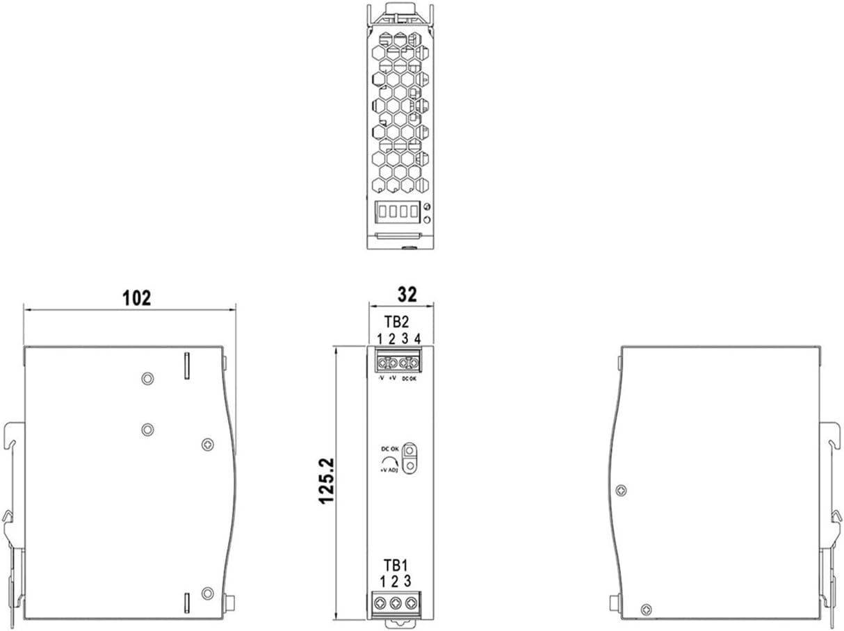 レールスイッチング電源 WDR-60 380V ～ 24V/12V/5V/48V 60W(WDR-60-12 | 12V)