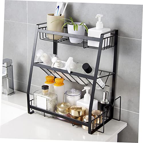 Zerodeko 1 Peça Rack De Acabamento Suportes De Prateleira Suporte De Chão Rack De Molho De 3 Camadas