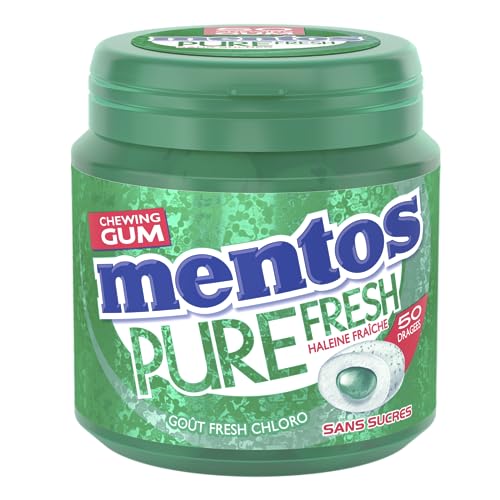 Chewing gum Pure Fresh Chloro Sans Sucres Mentos La Boite De 50 Dragées 100 G - vue 4