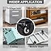 Htudcoue 2 Inch Wheel Casters,Set of 4 Heavy Duty Casters,with Brake,No Noise Locking Polyurethane (PU) Wheels, for Furniture and Workbench Load 800lbs
