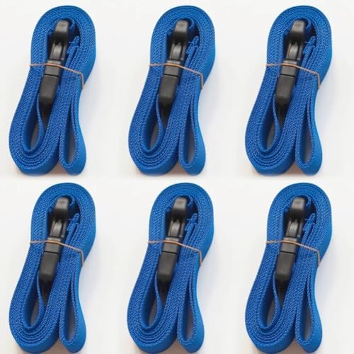 6-Pack Boat Cover Tie Down Straps with Quick Release Buckles 1" x...