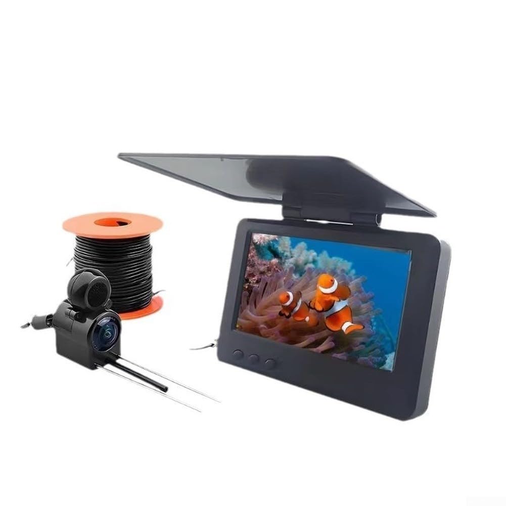 Cámara de pesca subacuática de 4.3 pulgadas de visión con poca luz