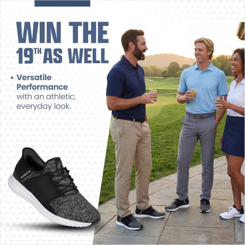 Image of Skechers Men's Max 2 Rover Relaxed Fit Slip-in Golf Shoe | Golf, Slip-ins, Relaxed Fit, Goga Max, Ultra Flight, Water Repellent, Breathable, Lightweight