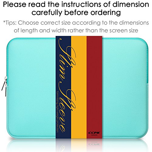 CCPK Laptop Sleeve 15.6" for MacBook Pro 16 inch Mac Air 15 inch M4 M3 Compatible with Hp Lenovo Dell Acer Computer Laptop Bag Sleeve Carrying Case Cover Protective Skin 15.6-16 inch Accessories, Mint - Thumbnail 3