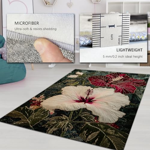 Tapis tropical 180x270 cm lavable machine avec dossier antidérapant - 6
