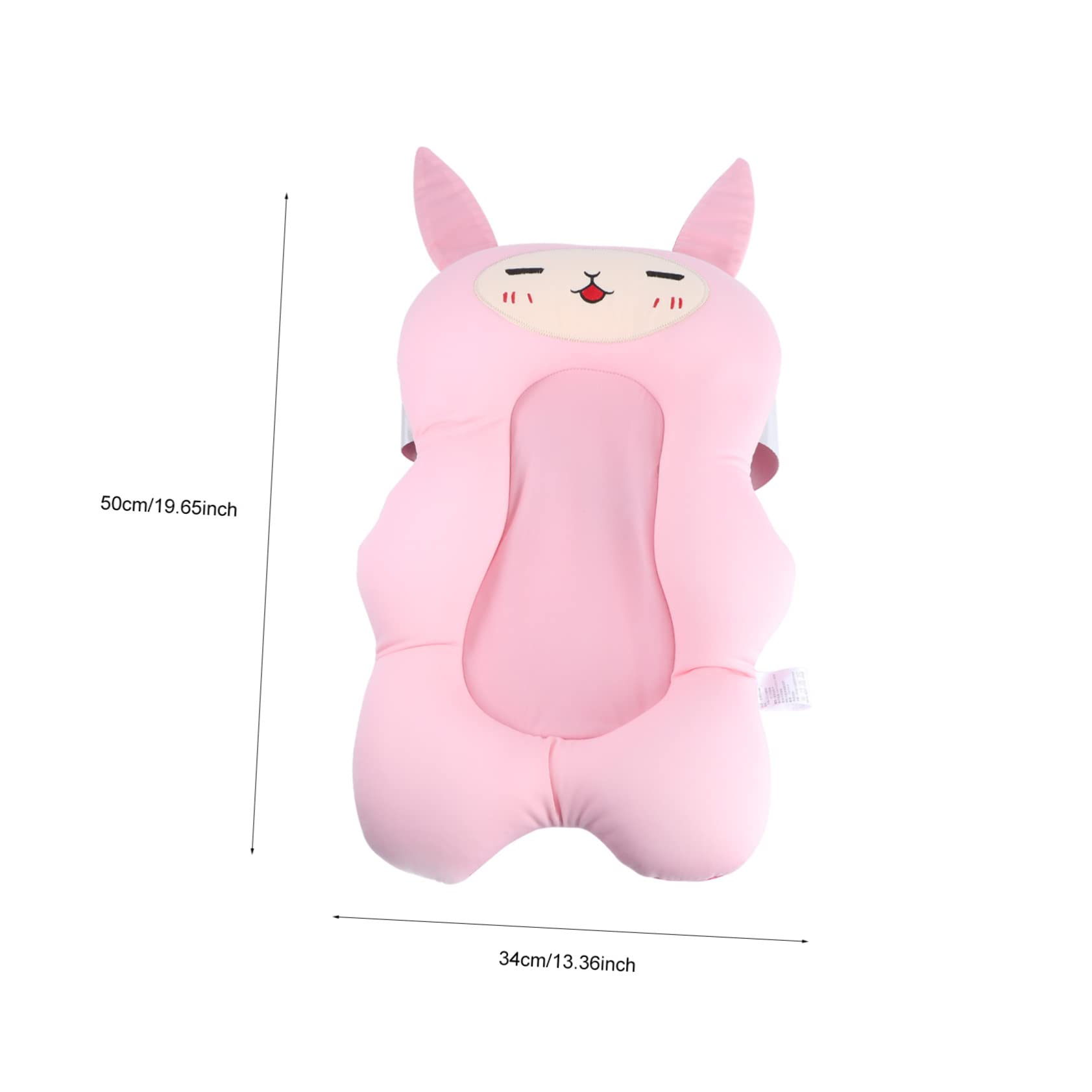 Beatifufu 1Pc Bath Cushion for Newborns Non Slip Bathtub Mat Support for Safe Bathing Cartoon Design for Months Space Saving Bath Pad