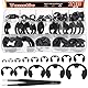 Tanstic 210Pcs 14 Größen E-Clip Externer Sicherungsring E Clip Sortiment Stahl E-Clip für Lager, Zahnräder, Wellen (M1.5 M2 M3 M4 M5 M6 M7 M8 M9 M10 M12 M15 M19 M22)