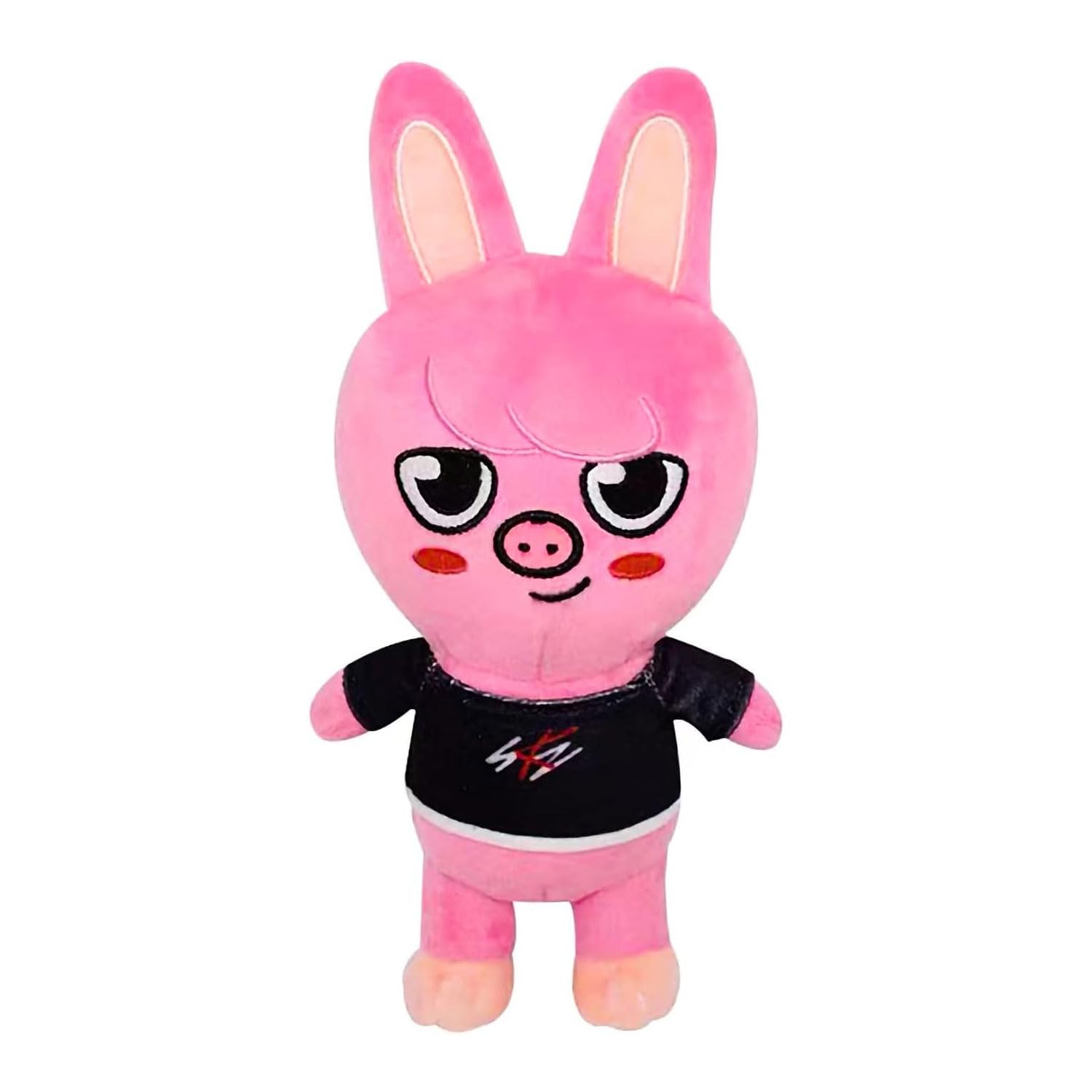 TERRIFI Plush Toy Stray Kids Stuffed Toy, Cute Pink Rabbit Stuffed Animals Toy, Soft Plush Doll for Kids Adults Boy Girls Soft Stray Plush Birthday Gifts for Kids Baby (Pink)