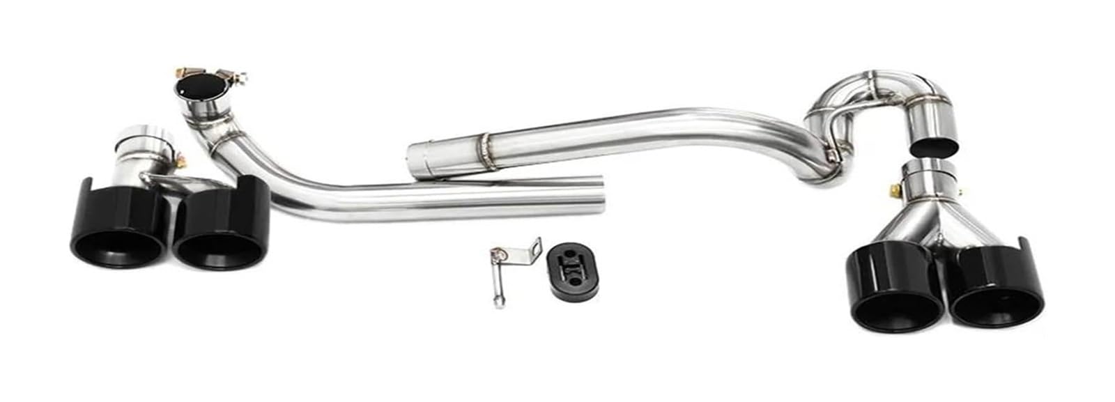 Tubo de escape para Serie 5 E60 silenciadores cuádruples negros de acero inoxidable para 525i 3