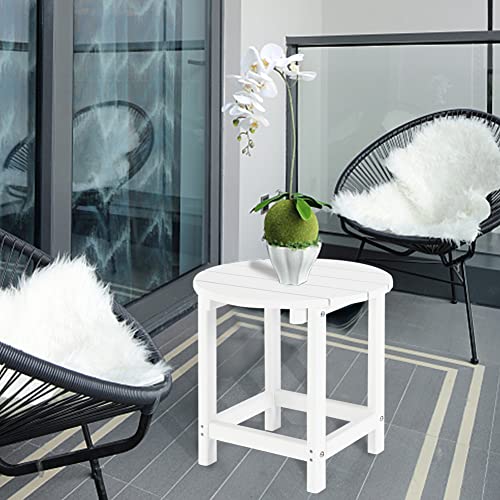 Lzrs Round Adirondack Side Table End Table, Outdoor Side Tables For Patio thumb #5