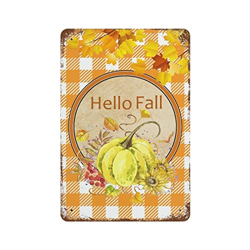 Panneau en étain Fall de qualité premium avec impression vintage durable - 2