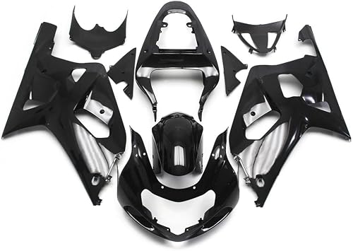 ABS Plastic Fairings For Suzuki GSXR600 GSXR750 2000 2001 2002 2003 GSXR 600 GSXR 750 01 02 03 Fairing Kit Injection Body Kit Motorcycle Bodywork BodyframeBlack