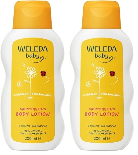 Image of Weleda Baby & Child Calendula Body Lotion, 200ml (Pack of 2)
