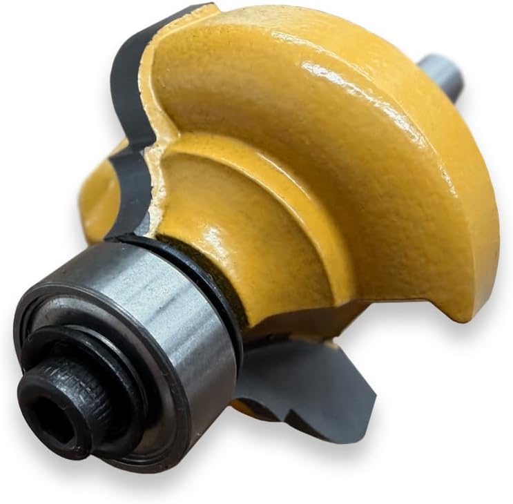 Sommerfeld Classical Ogee Router Bit Woodworking Tool 1/2 Bearing 1/4 inch Cut Radius 1-5/16 cut diameter 5/8 inch cut length 2-5/16 overall length 1/4 shaft diameter