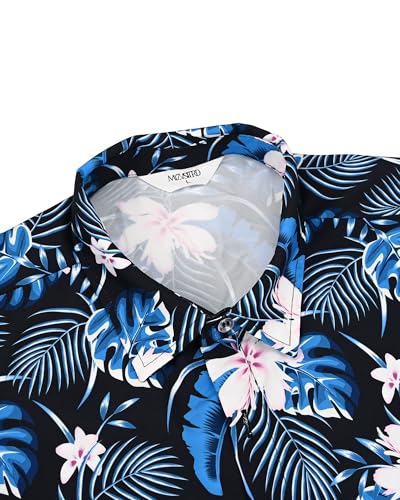 Image of Hawaiian Shirt for Men Tropical Shirts Summer Beach Button Down Short Sleeve Luau Aloha Floral Cruise Vacation Outfit 2026