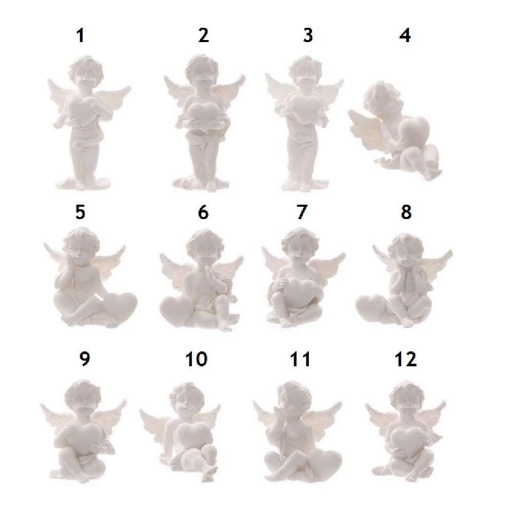 Puckator White Cherub Heart World Figures