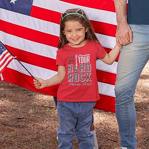 Hard Rock Youth Kids Unisex Americana Freedom Tour Tee Red3