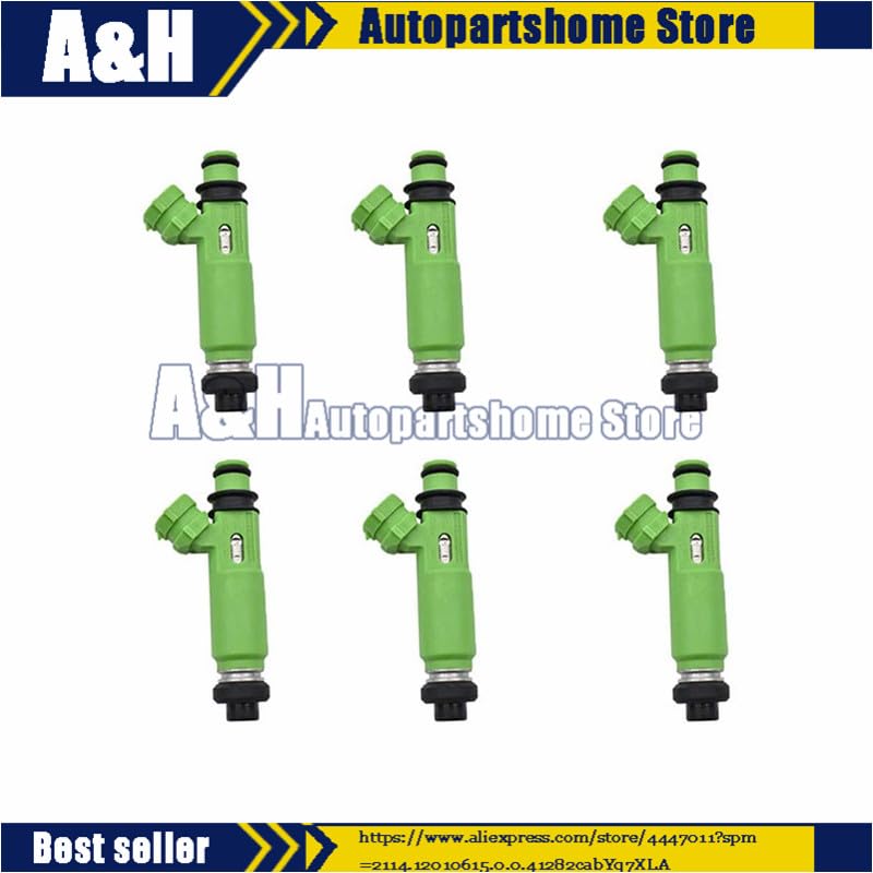 6pcs Fuel Injector For Mitsubishi Montero Sport 3.0L 6G72 1998-2003 MD332733 195500-3170 Nozzle Injection Injectors Car Fuel Kit