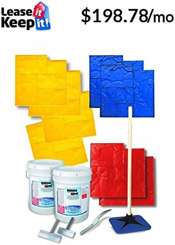 BonWay 32-840 Ashler Cut Stone Concrete Texturing Kit, 14-Pack