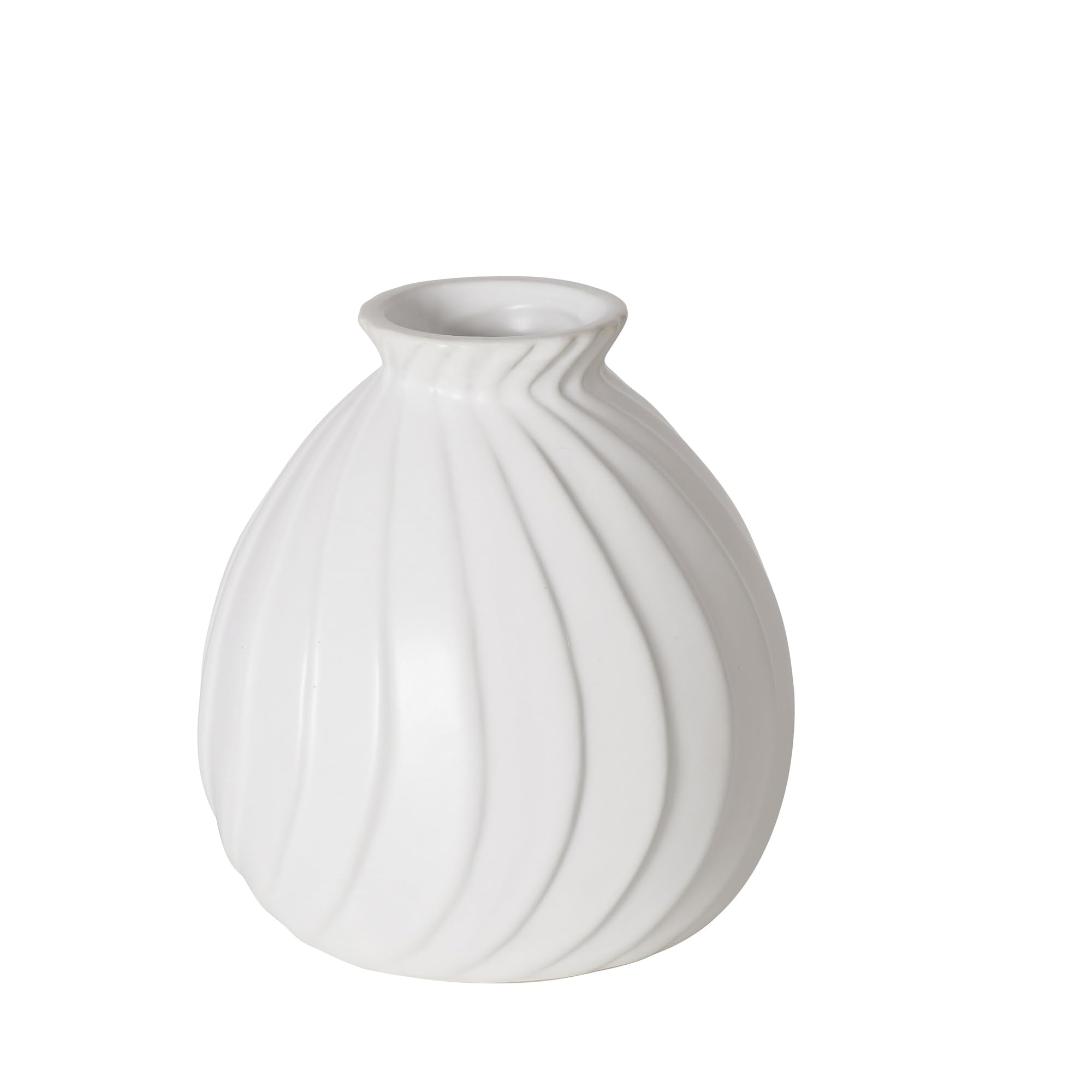 Boltze Zalina 2038306 Vase in White 4-Piece Matte Porcelain, Mittel - Image 3