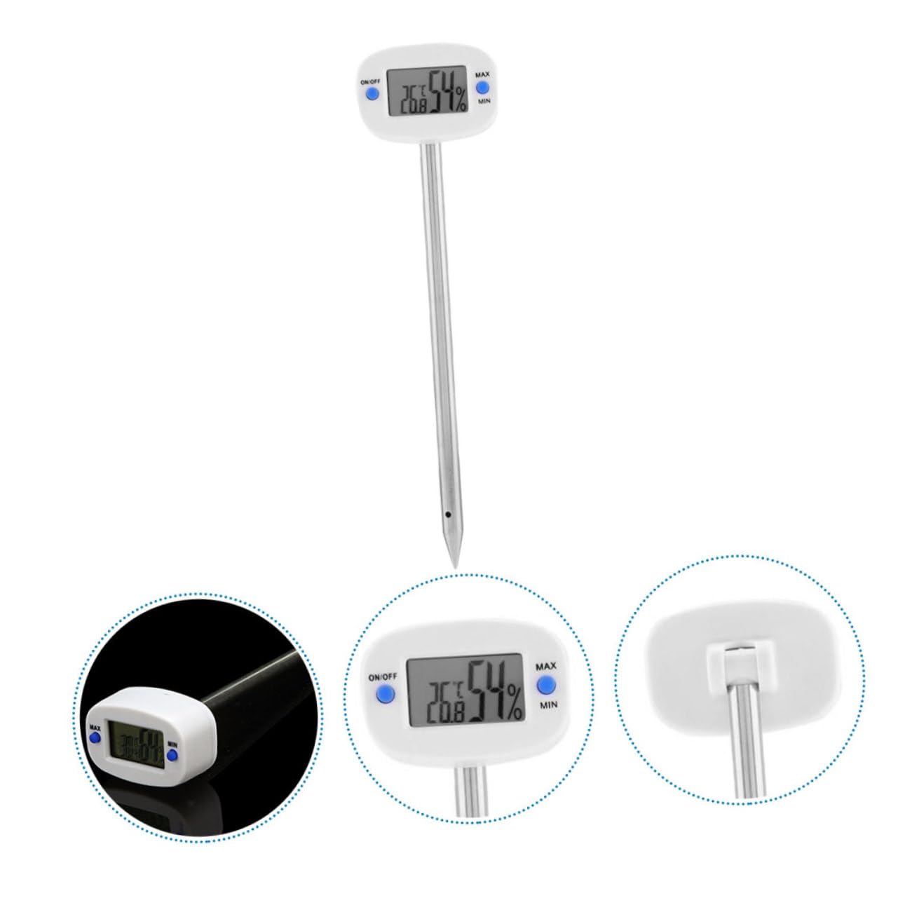 Kisangel 3 Pezzi Tester Temperatura e Umidità Del Mini Ago Misuratore Umidità e Temperatura per Giardinaggio e Coltivazione Strumento per Giardinieri e Appassionati